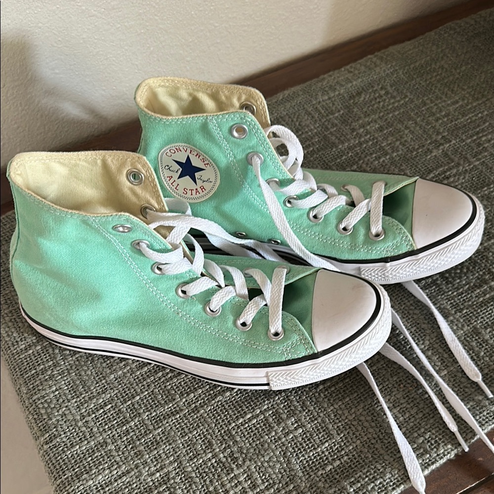 Converse Mint Green High-Top Sneakers